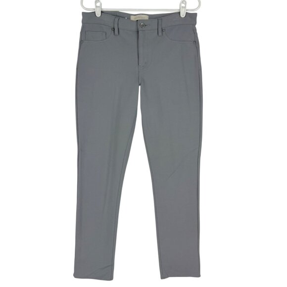 Calvin Klein Jeans Women's Stretch Mid Rise Zip Gray Skinny Jeggings Size 12 - Picture 1 of 10